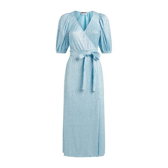 ROTATE BY BIRGER CHRISTENSEN | Frida Metallic Textured Dress - Picture 6 of 8